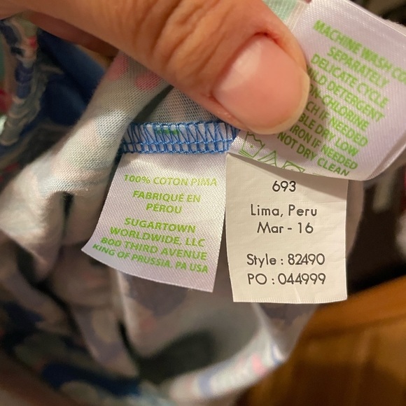 LILLY PULITZER WINDSOR DRESS BAY BLUE INTO THE DEEP - Picture 4 of 4